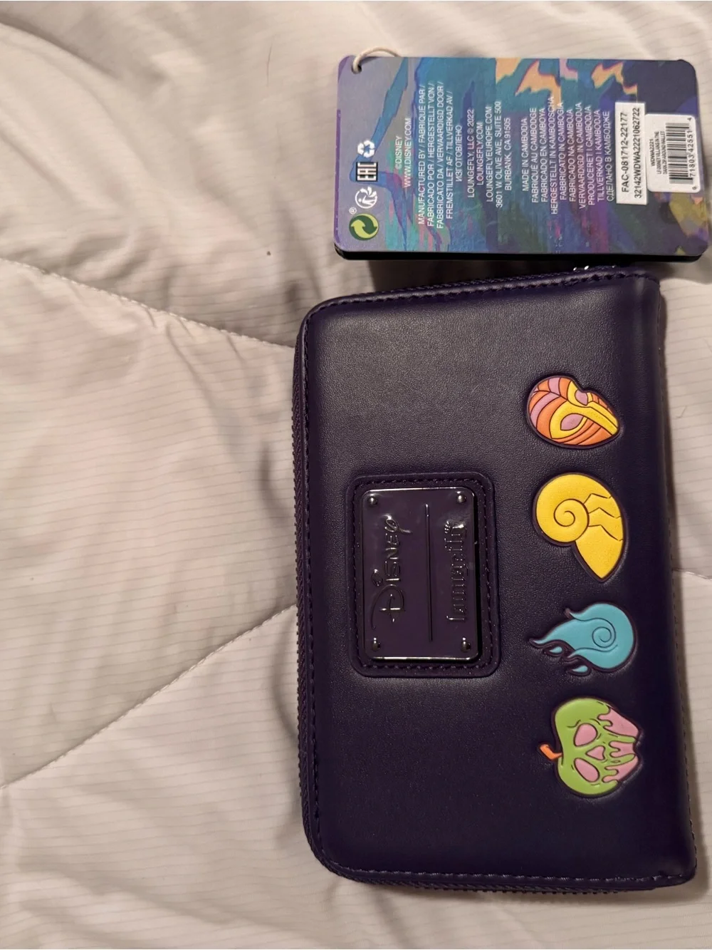 Loungefly Disney Villains Multicolor Zip Wallet
